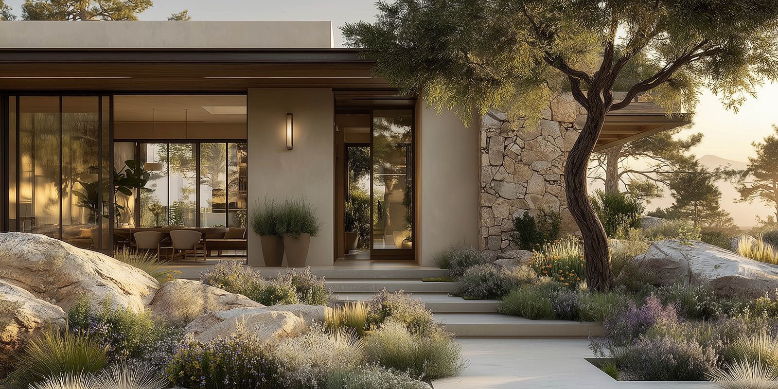 Private living garden designed as an immersive botanical sanctuary