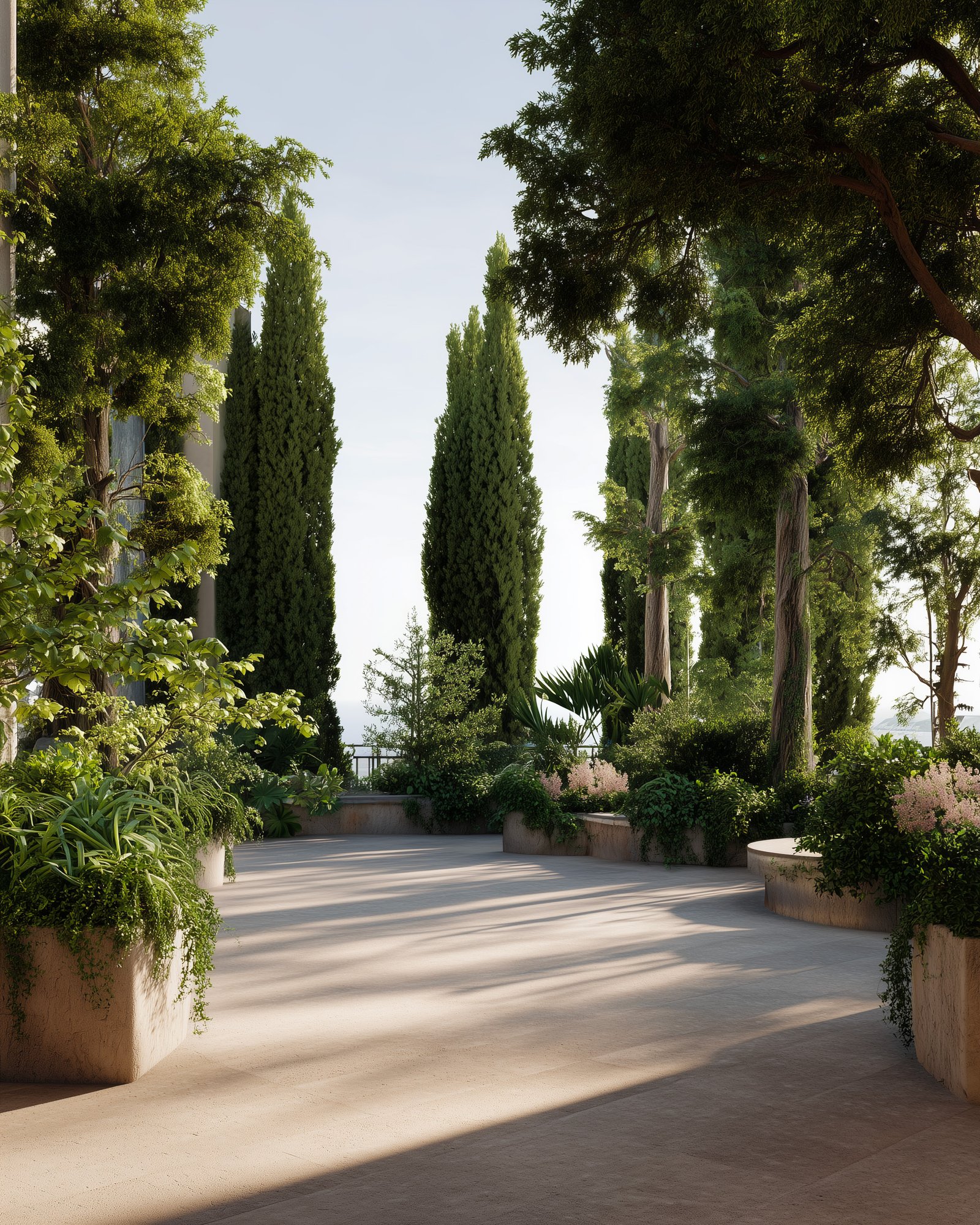 Editorial vertical image illustrating botanical rhythm and restraint