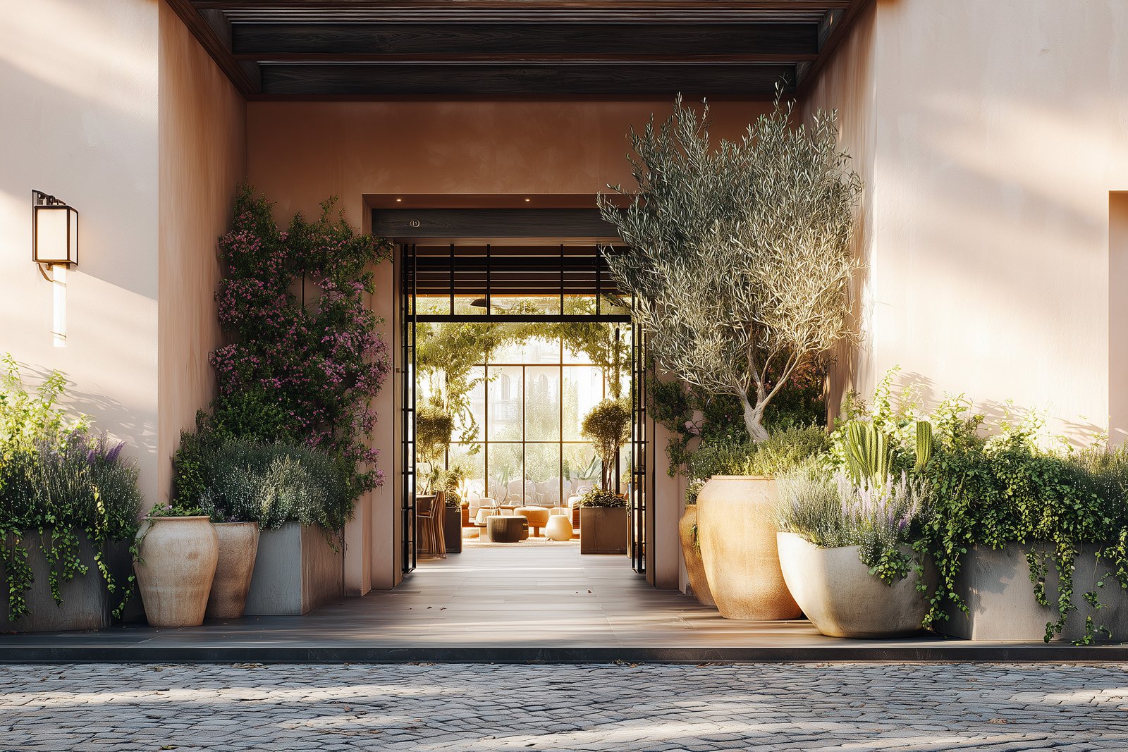 Thresholds: framing the entry and shifting atmosphere