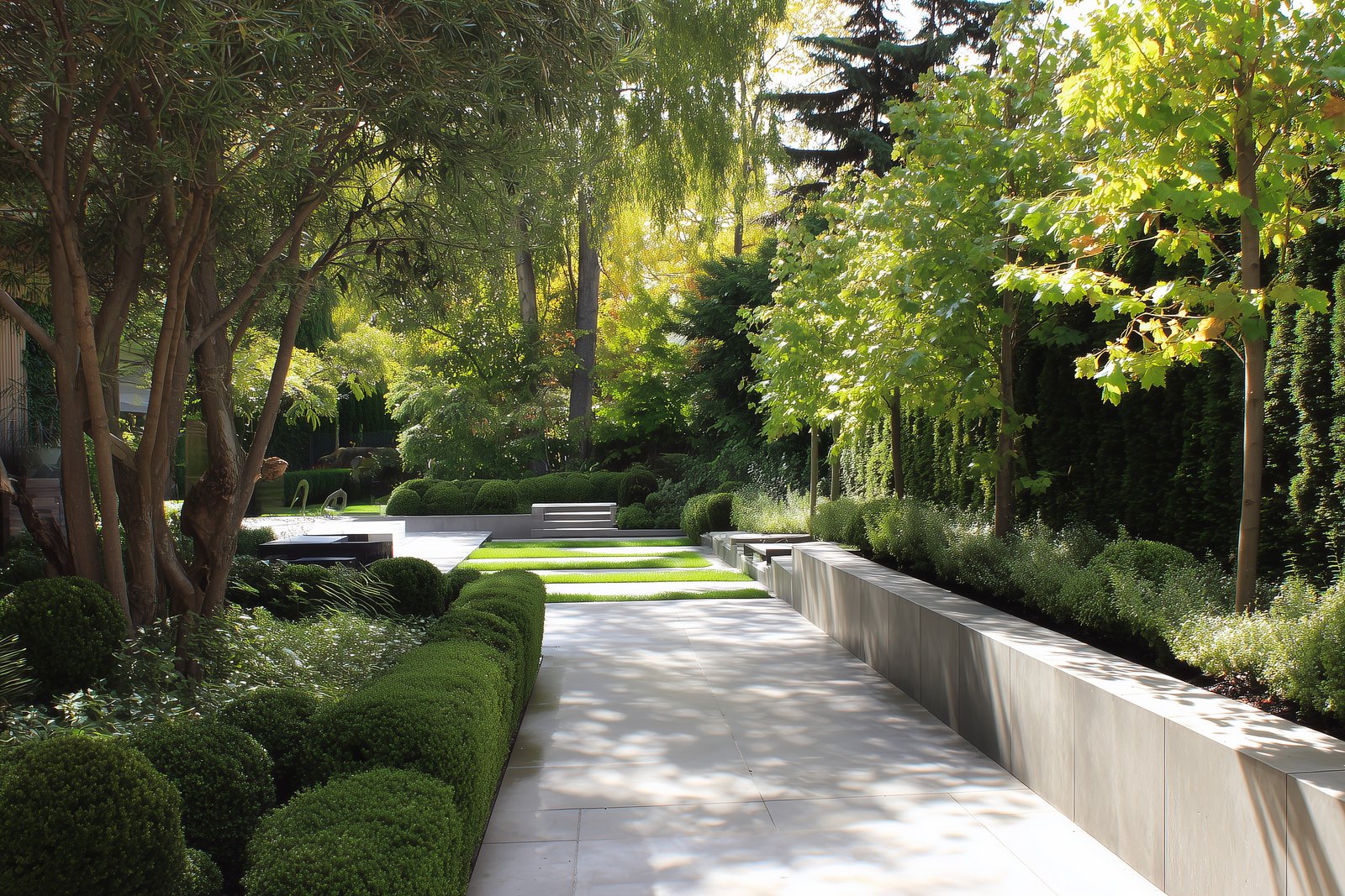 Landscape composition: distance legibility and calm