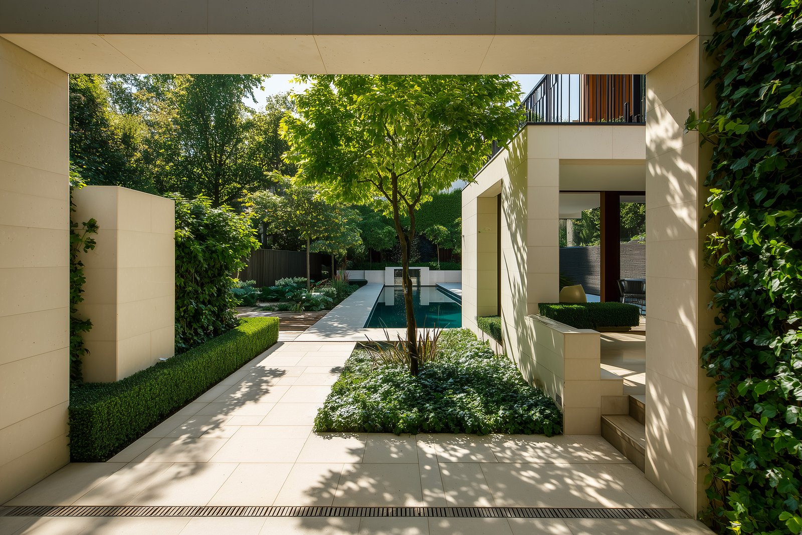 Daylight: botanical volumes framing light and perspective