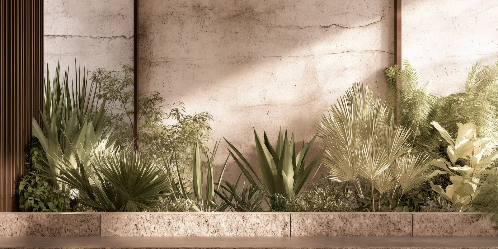 Materials, light and atmospheres shaping botanical architecture over time